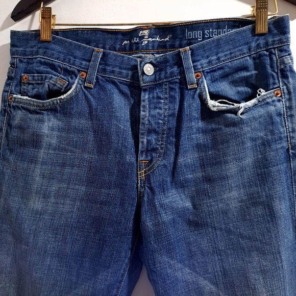 7 for all mankind | Men's long standard Blue Jeans - Picture 3 of 11